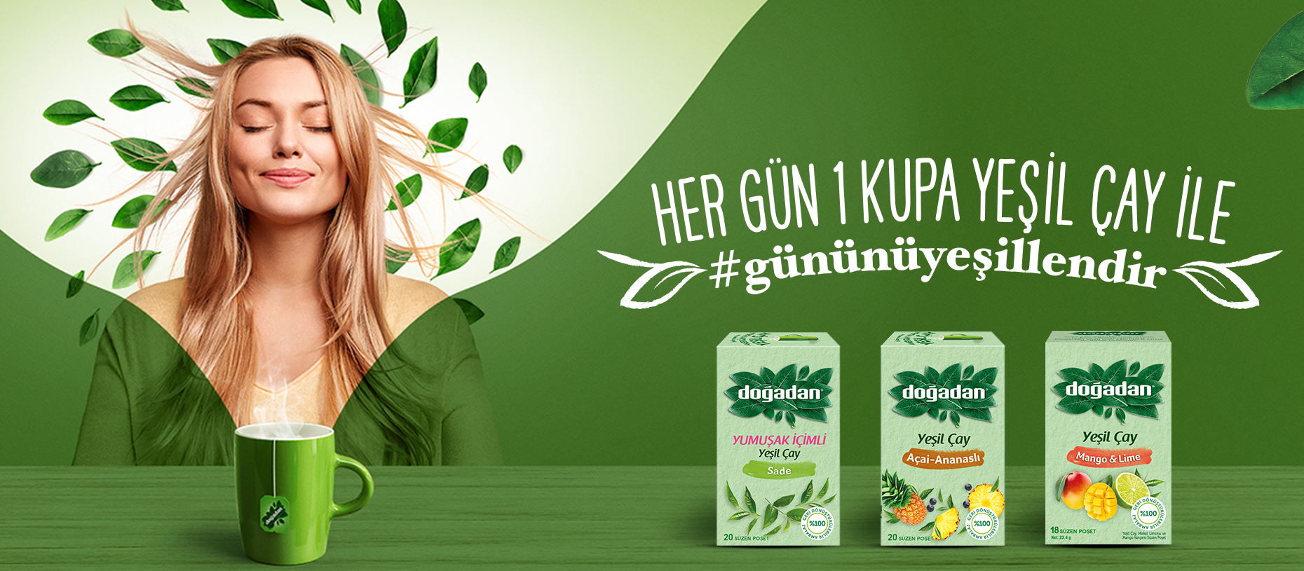 Her gün bir kupa ile yeşillendir